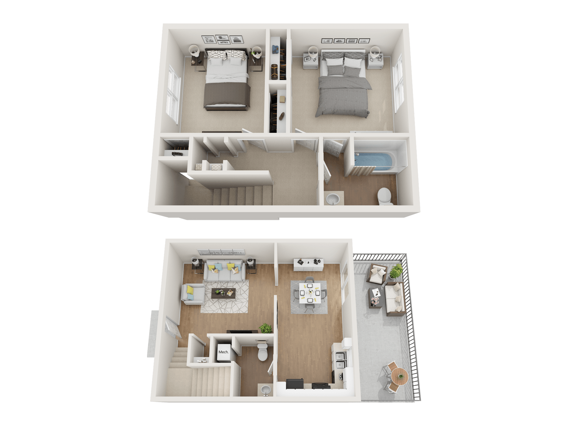 2 Bed, 1.5 Bath Image